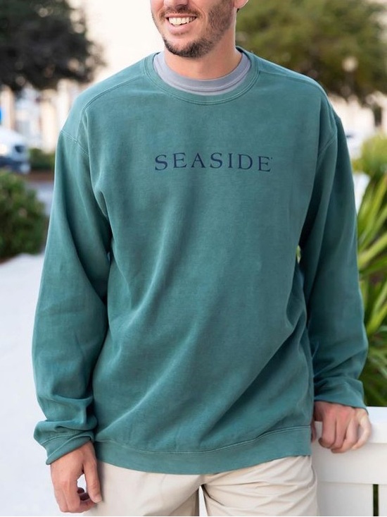 Comfort Colors Tops - Unisex Comfort Colors Seaside Crewneck Sweatshirt in Washed Teal